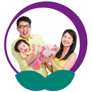 Image of Young Couple Holding Toddler